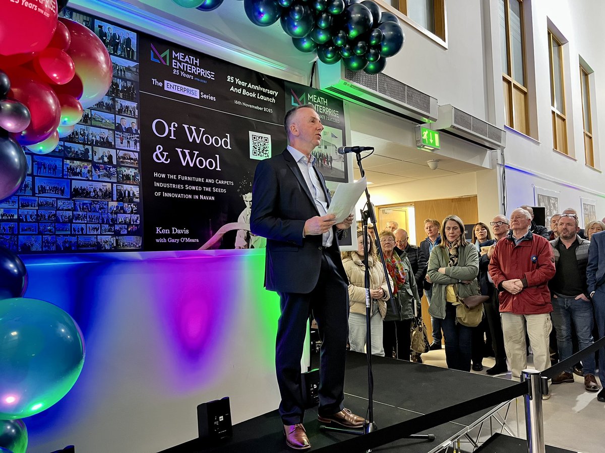 GaryOMeara_'s tweet photo. Many tnx to all who attended &amp; supported our 25 Year Anniversary &amp; #BookLaunch last night in the @MeathEnterprise Centre. It was a huge success &amp; we are privileged to have shared our stories &amp; successes with so many both last night &amp; over many years. Here’s to the next 25🥂#Meath https://t.co/EXzCJDalHt