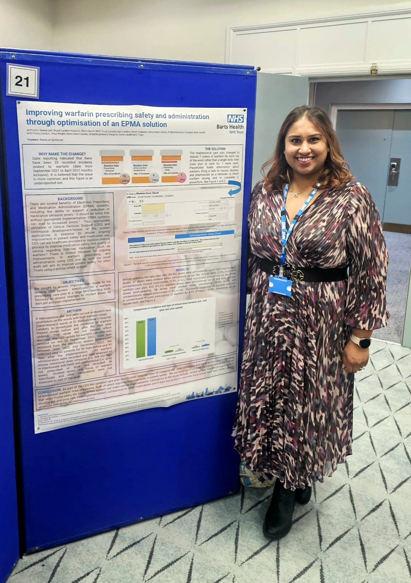 Reena (@reenzlal) on Twitter photo At UKCPA with my poster about improving warfarin safety via ePMA at barts health #ukcpa <a href="/pharmBHC/">Paul Wright</a> <a href="/BH_Pharmacy/">BH_Pharmacy</a> <a href="/BHWeConnect/">WeConnectBH</a> <a href="/NHSBartsHealth/">Barts Health</a> <a href="/Ral_sez/">Dr. Raliat Onatade🇯🇲🇳🇬🇬🇧</a> At UKCPA with my poster about improving warfarin safety via ePMA at barts health #ukcpa <a href="/pharmBHC/">Paul Wright</a> <a href="/BH_Pharmacy/">BH_Pharmacy</a> <a href="/BHWeConnect/">WeConnectBH</a> <a href="/NHSBartsHealth/">Barts Health</a> <a href="/Ral_sez/">Dr. Raliat Onatade🇯🇲🇳🇬🇬🇧</a>