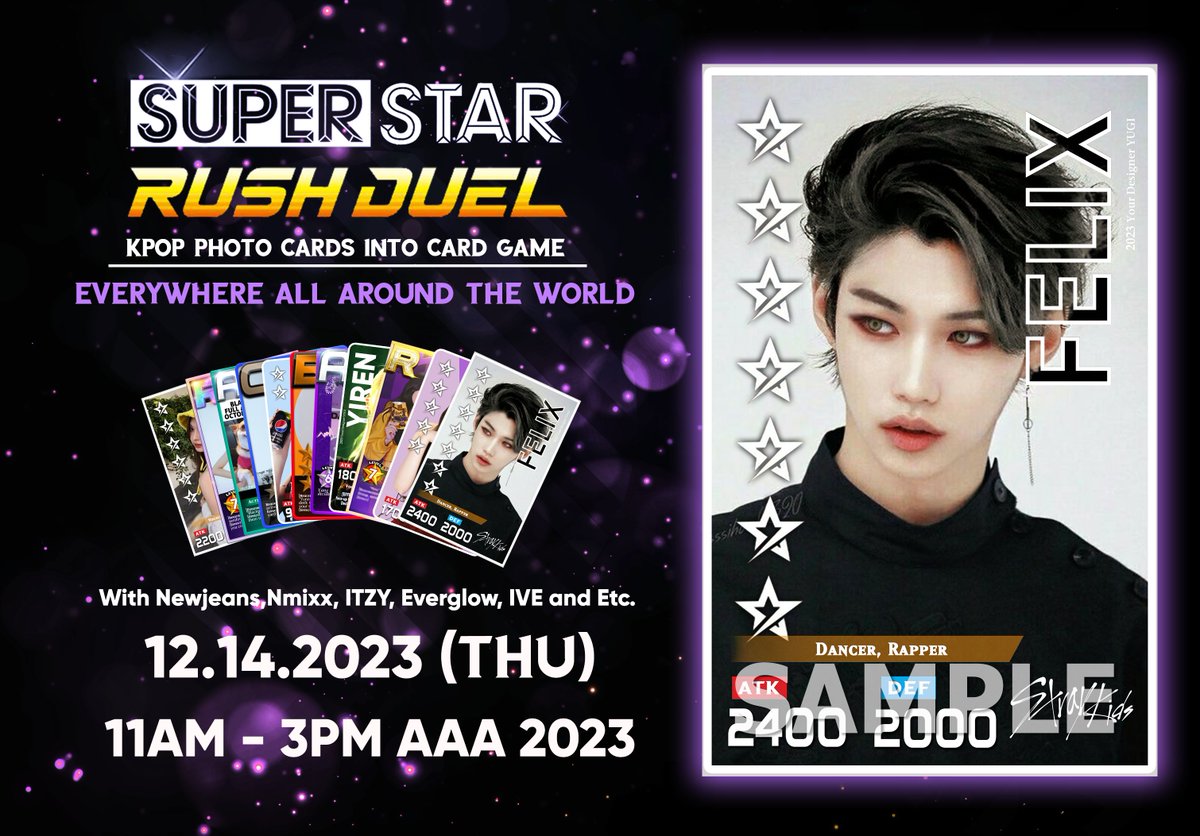 SSRushDuel's tweet photo. 🚨ASIA ARTIST AWARDS 2023 FREEBIES🚨 
📷 We will be giving away Stray Kids PC at AAA 2023!

      ✓pls rt &amp; like (rt = 8 pcs produce free cards) 
this post is for STAY counter interest Check for #AAA2023inPH #AAA2023 https://t.co/lgeX111Uga