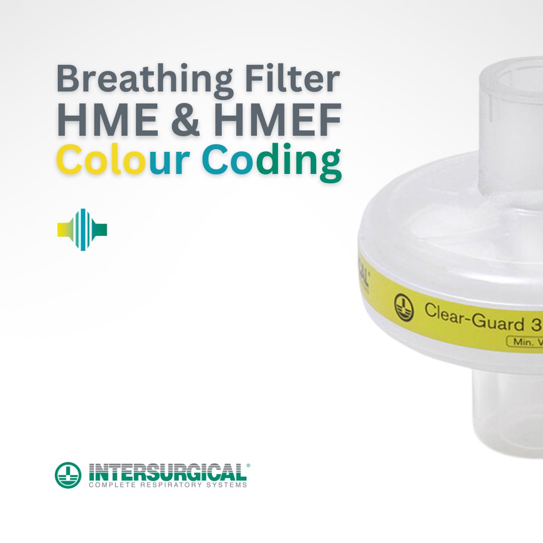 intersurgical's tweet photo. Our range of #breathingfilters, #HMEs, and #HMEFs are colour coded for ease of identification and to ensure the correct filter/HME is used, minimising the potential risk to the patient.
Explore our #patientsafety landing page:
📲 https://t.co/27xMs1ncb9
📧 info@intersurgical.com https://t.co/u7TRRwskfA