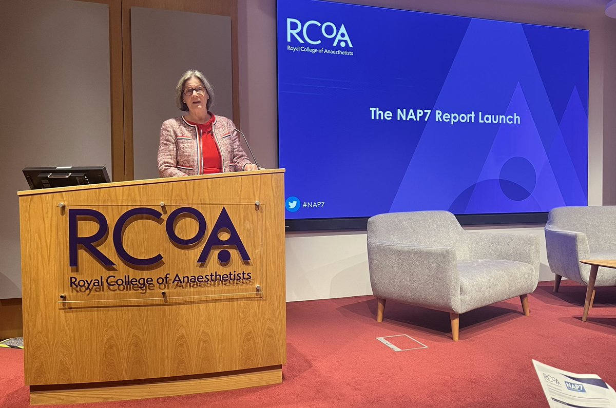 It’s a pleasure to attend the launch of the National Audit Project #NAP7 today at @RCoANews. A huge project with significant implications for patient safety and welfare. Congratulations to everyone involved.