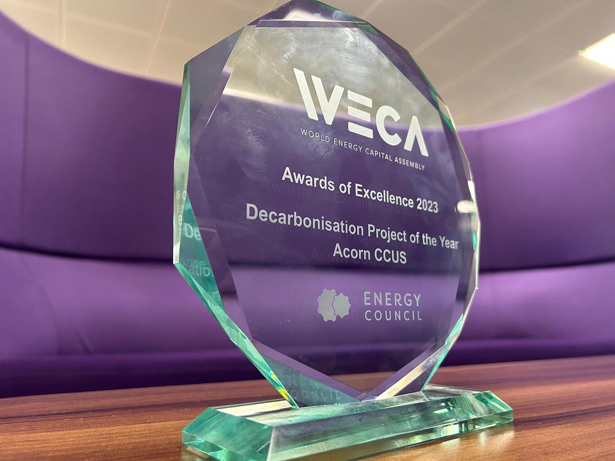 StoreggaEarth's tweet photo. We're honoured that @AcornProject_UK was named Decarbonisation Project of the Year by @EnergyCouncil_ at the 14th annual World Energy Capital Assembly Awards of Excellence (#WECA2023) ✅💡 https://t.co/qWT7Y6fJst