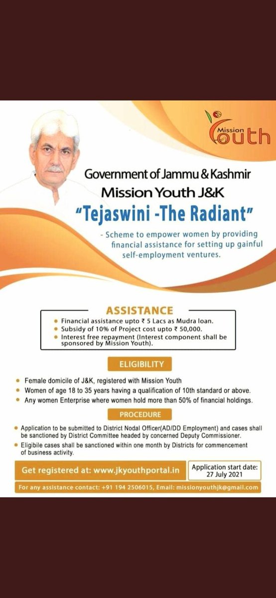 deccshopian's tweet photo. To avial the benifit of the #Tejaswini scheme, plz visit the office of Assistant Director Employment.
@dmshopian @Informationspn @DistrictShopian @MissionYouth_JK @jkb_rseti @ItiShopian https://t.co/JIO6zYrdZt