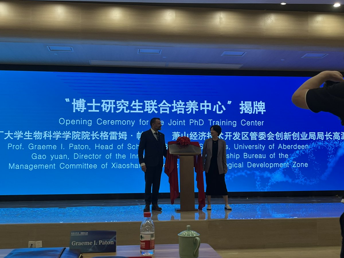 Delighted to announce that in a recent visit to China we have developed a postgraduate training partnership  with the Xianghu Lab in Hangzhou where we will share approaches in science to address food security and environmental change <a href="/UoABioSci/">School of Biological Sciences</a>
