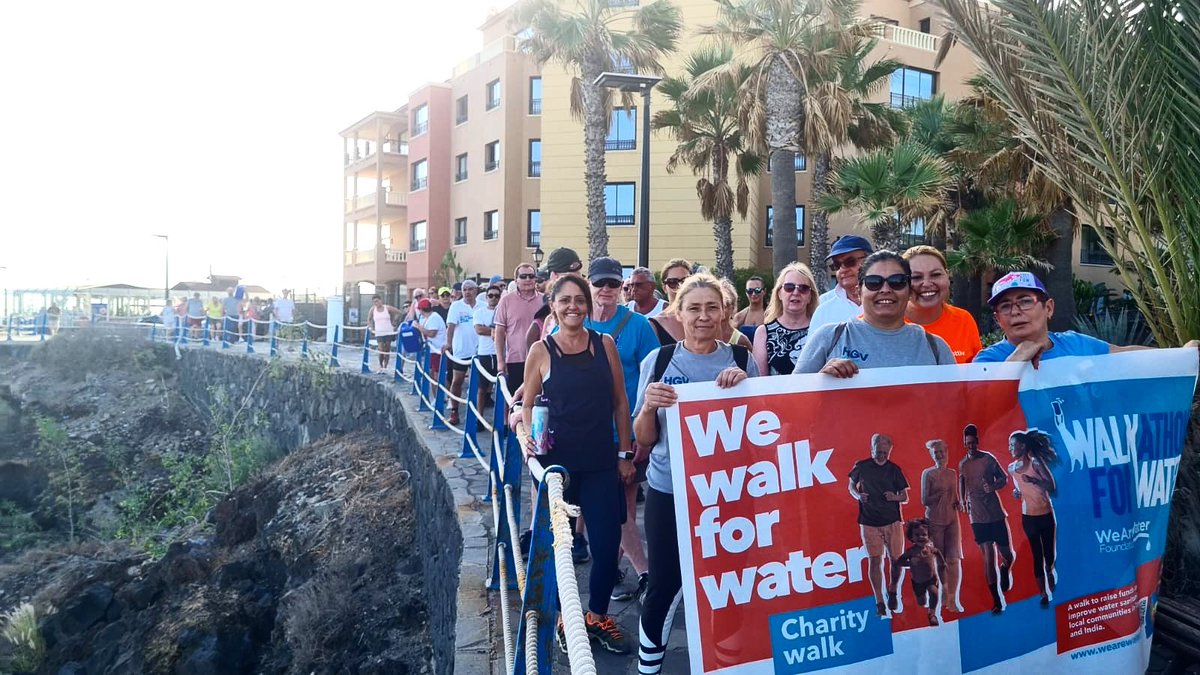 Thanks to all that joined us to #Walkathon for @wearewater foundation. #RoyalTenerifeCountryClub @Marialuisagarec @Laura_RCTF @ValeroIrat86326 @JuanjoTenerif @Milacompi @NuriaNaiaraBorj @Oscar3637483977