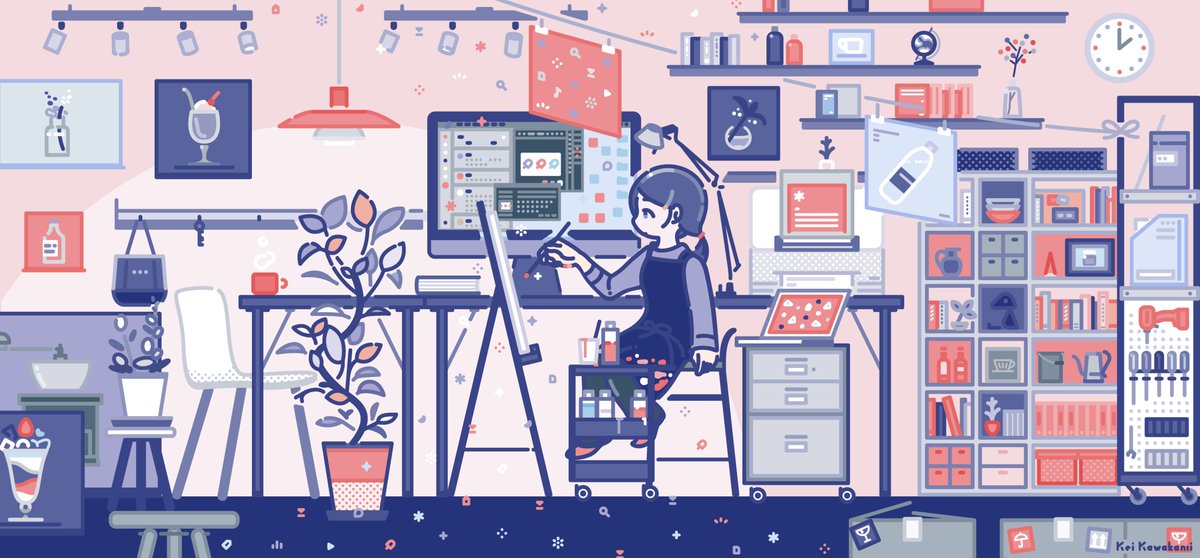 kwkmk_illust's tweet photo. Room🎨🖌 https://t.co/xEbOgXHarv