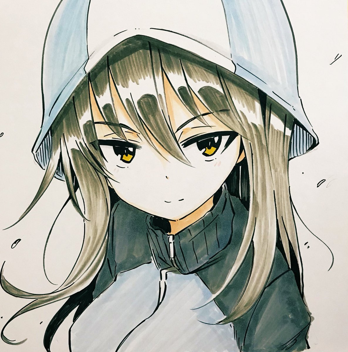 ミカ(ガルパン) 「アナログ絵のミカ 」|都尾琉（みやおりゅう）のイラスト