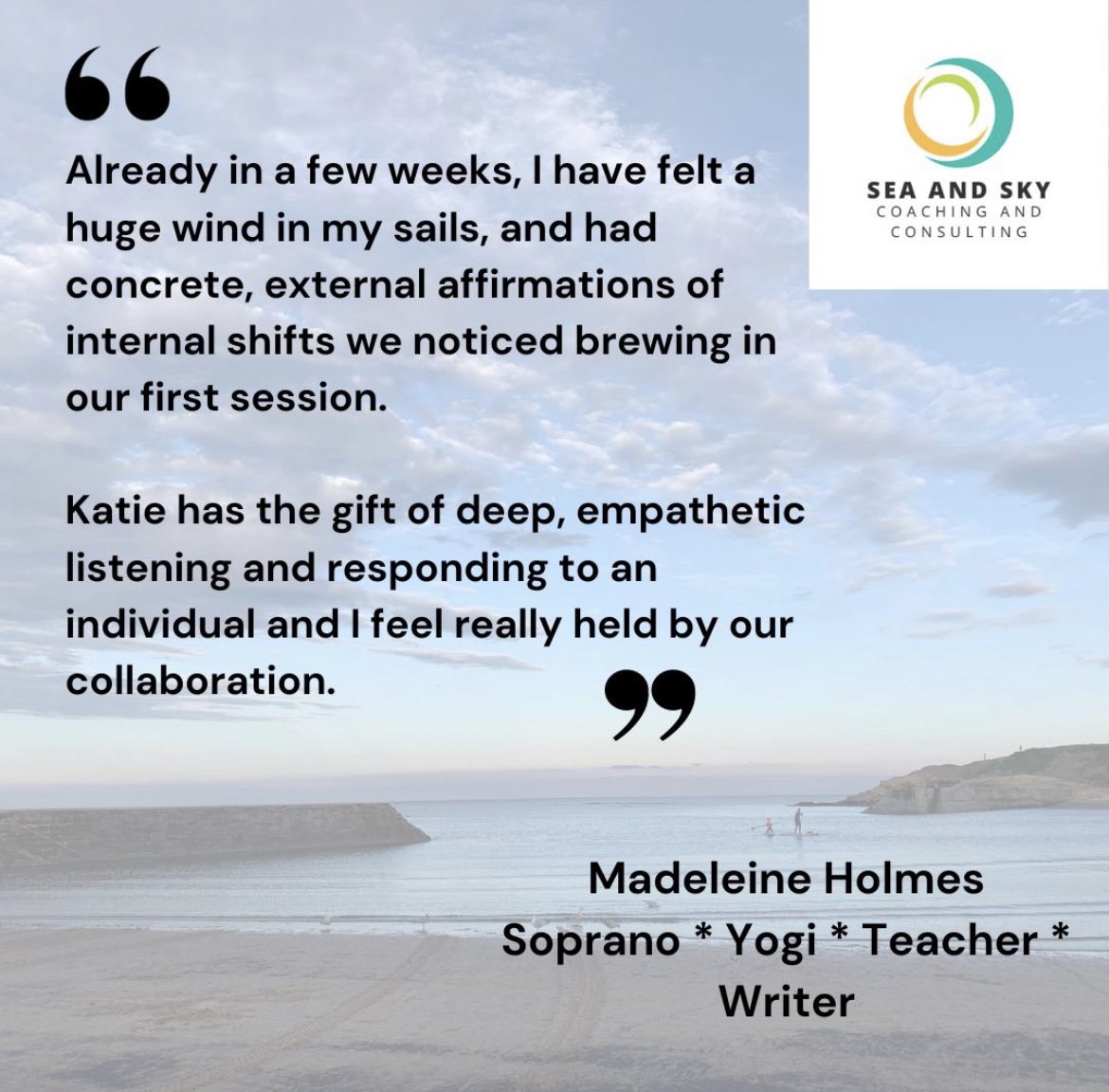 Grateful to be able to share this glorious feedback from the even more glorious <a href="/Maddyhsop/">Madeleine Holmes</a>. Such a joy to coach and we’re learning so much from each other! If anyone fancies giving coaching a whirl, let me know!