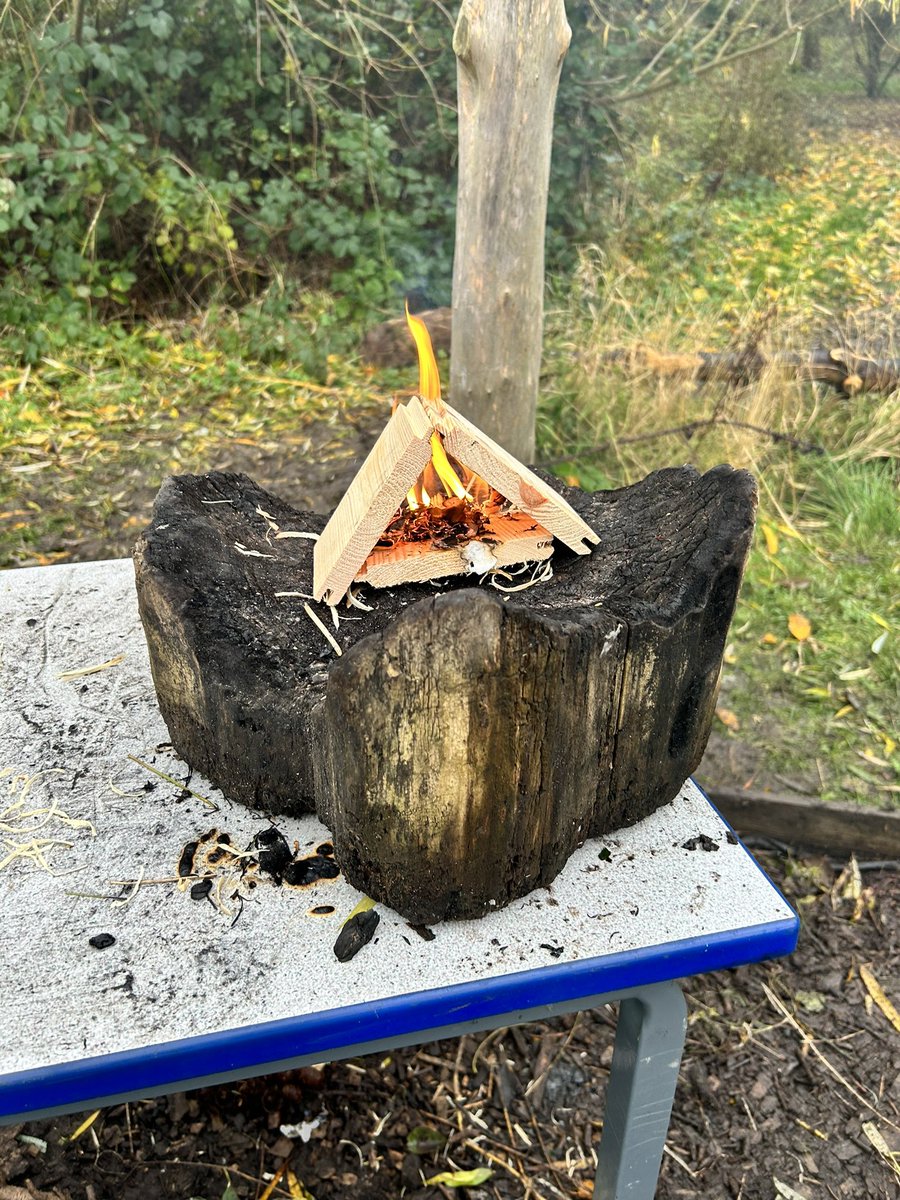 Our nurture groups were building their own fires in Forest School yesterday. 

#forestschool #outdoorlearning #thriveatryecroft #rpamhm #MentalHealthMatters