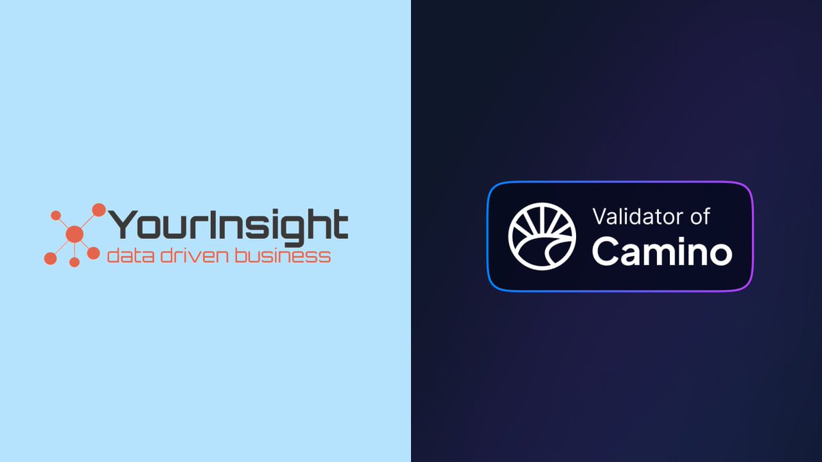 camino_network's tweet photo. 🌐 Presenting: YourInsight GmbH
Validator status: LIVE ✅

Welcoming YourInsight GmbH as a trusted validator of #CaminoNetwork.

🔵 YourInsight GmbH steps into the #web3 travel ecosystem with a commitment to innovation and digital transformation.

🔵 They bring expertise in digital product management, software development, and Big Data analytics.

🔵 Their team excels in tech architectures and Conversational AI, enhancing tourism, logistics, and banking sectors.

🔵 Embracing agile methodologies and open-source tech, they develope customer-centric solutions.

As a validator, YourInsight secures the network and provides data-driven, sustainable future in #traveltech.

Let's welcome YourInsight to the Camino Network family! 🚀

💡 Are you a travel / travel-tech/ tech-related business seeking to innovate and shape travel's future? Join the Camino Consortium today.
