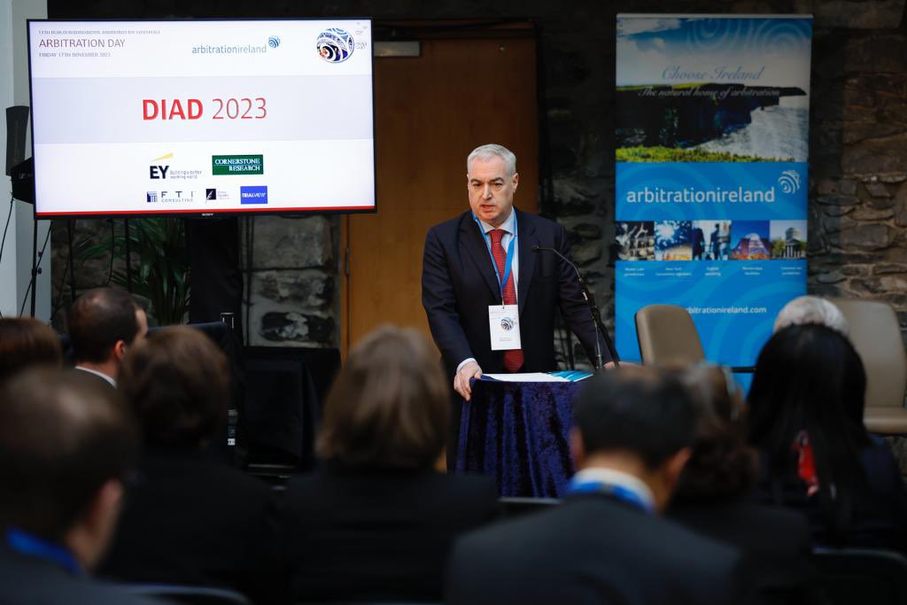 arbitrationire's tweet photo. A very warm welcome from Paul McGarry SC, President of Arbitration Ireland, to Dublin International Arbitration Day from the beautiful atrium in the Distillery Building.

We’re delighted to welcome speakers and delegates from around the world to Dublin for DIAD 2023.

#DIAD23 https://t.co/gWQ6DogkFw