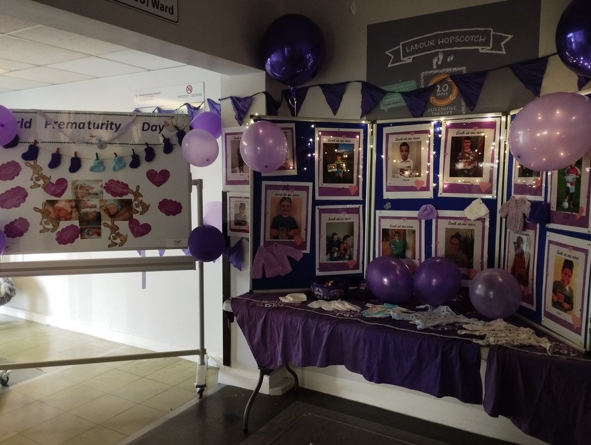 Marking World Prematurity Day @neonatal_uhg @saoltagroup Celebrating all our wonderful warriors and their amazing parents 💜💜💜💜 @JohannesLetshw1 @SharonHynesIrl @ainebinchy @ethelryandoc