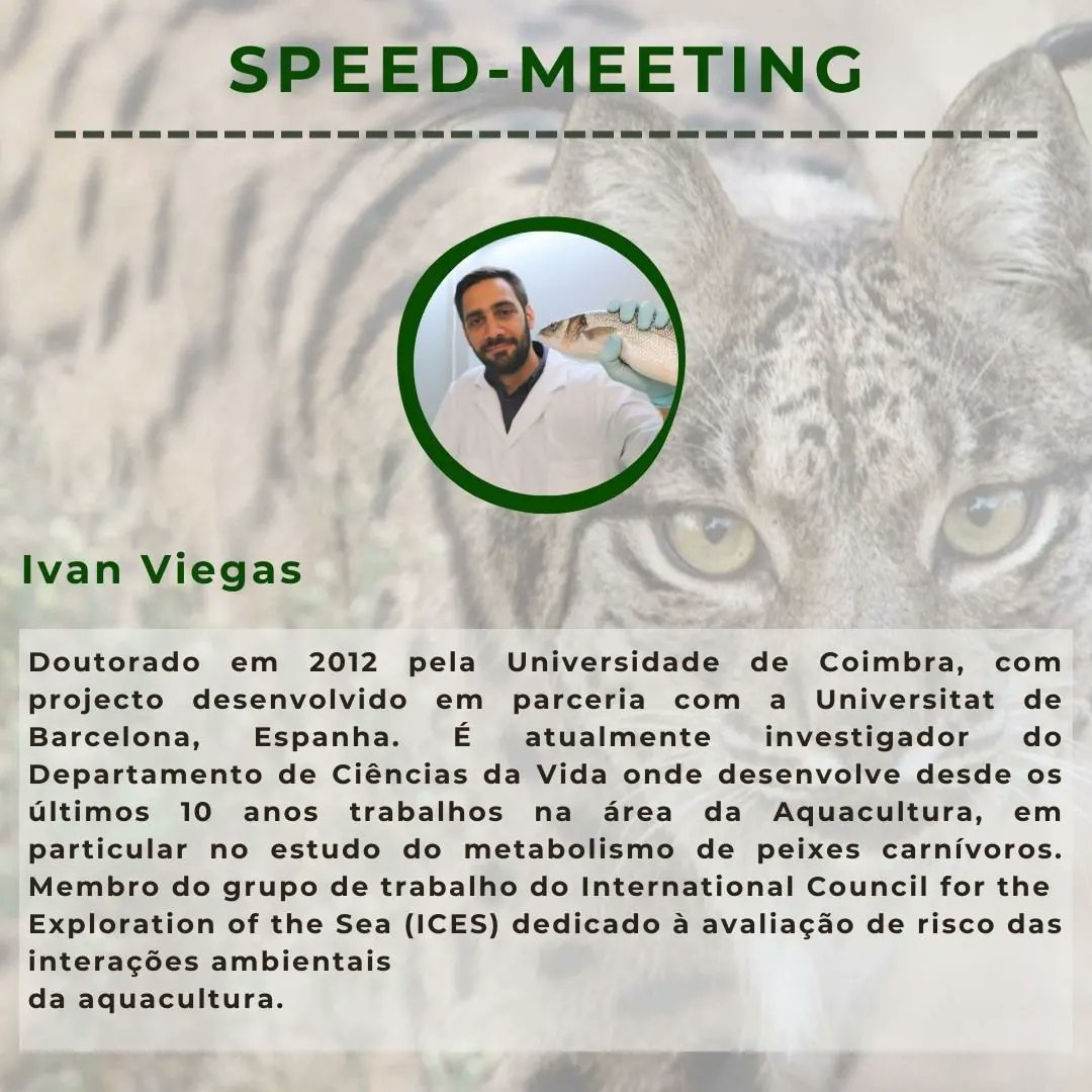 @FilipeMMartinho and @IvanViegasLab, researchers from the @marineresearchL, will talk about their research and academic careers at the Speed Meeting activity of IX mee.Eco on 18 November. The meeting will take place at the @DCV_UC organised by the Biology Students