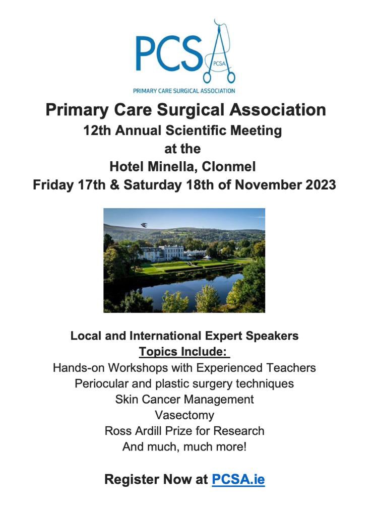 iePCSA's tweet photo. 12th Annual Scientific Meeting is all go here in Clonmel!! @hotelminella https://t.co/sPzhkGc7am