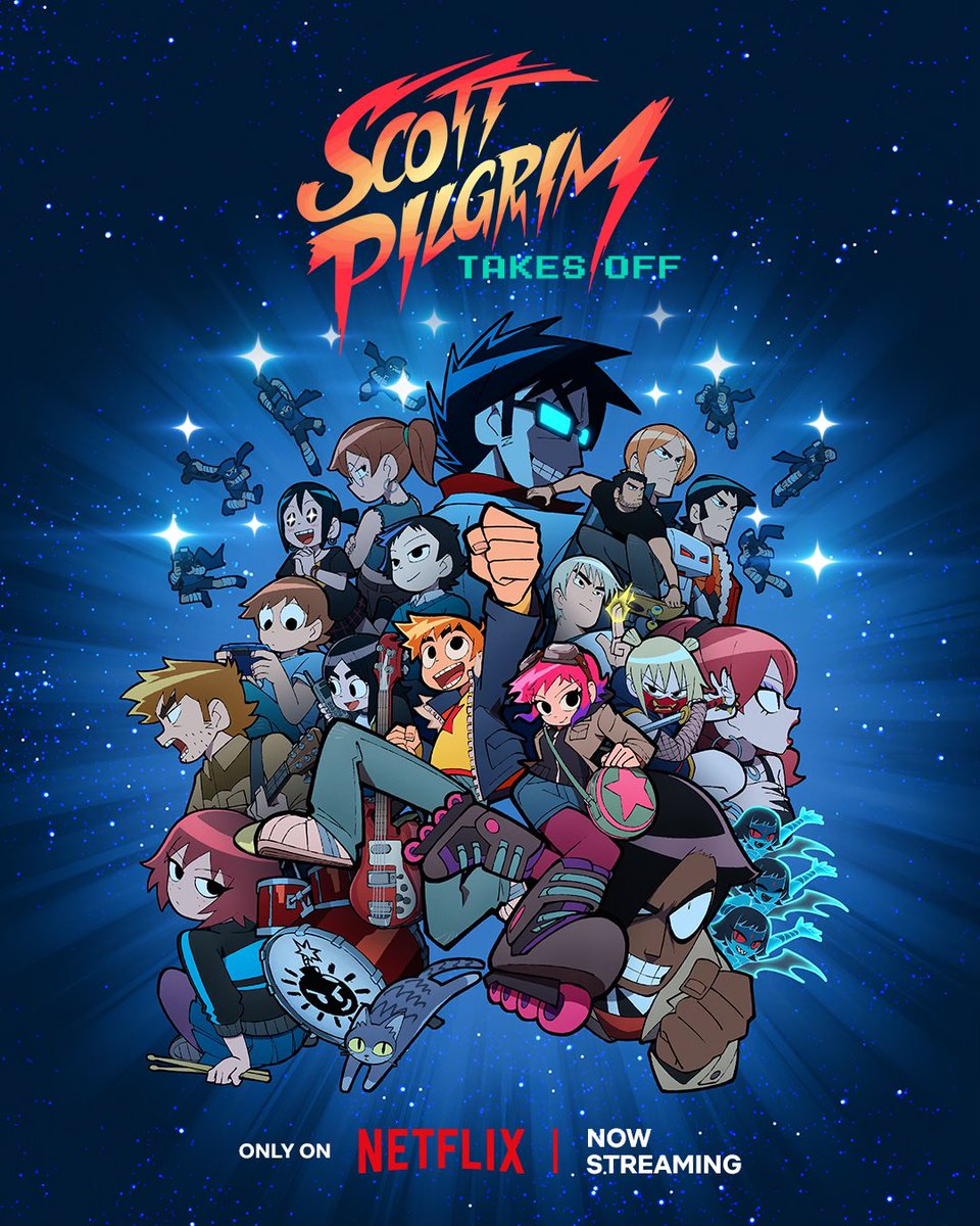 It’s finally here. Prepare your brain for the mind-melting anime extravaganza that is #ScottPilgrimTakesOff! All episodes of the show are streaming on @Netflix NOW! It’s a truly magnificent piece of work. So please ENJOY and don’t spoil it for others! Viva Scott Pilgrim x