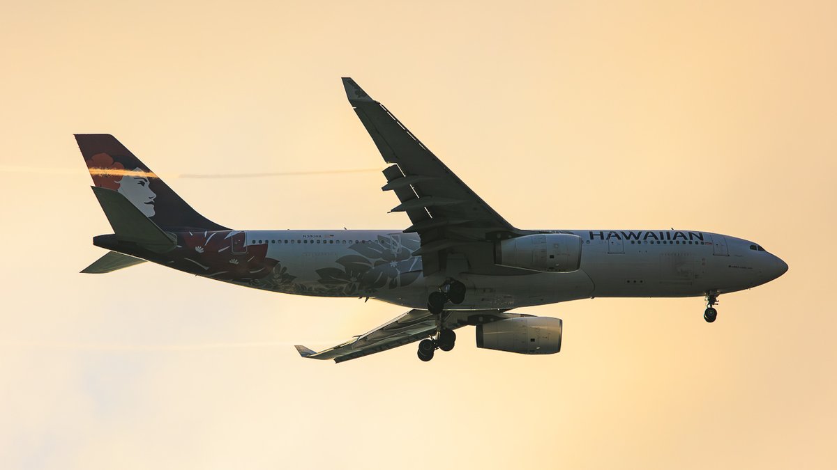 eos40is's tweet photo. 横田基地 16:02 RWY36↘︎
Hawaiian Airlines (HA/HAL)
Airbus332 N380HA
おひさしハワイアン🌺😍
A330には星や星座の名前がついてます。この機体はMakali’i(すばる)🌟
#YokotaAB #HAL1910 https://t.co/eUwtNJ9sZE