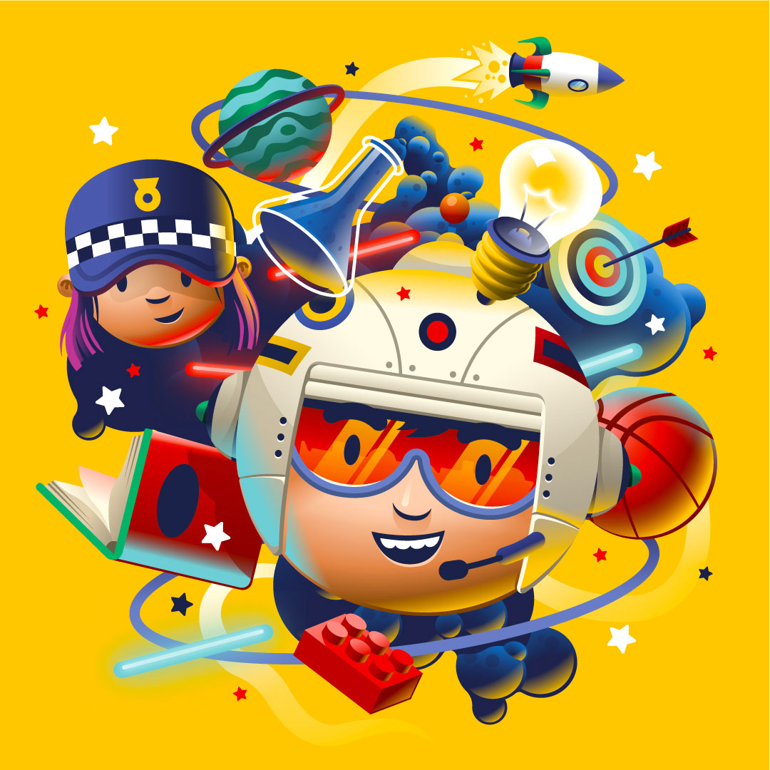 Más proyectitos que voy subiendo por aquí. Esta vez para el festival infantil que se celebrará en el <a href="/IFEMA/">IFEMA MADRID</a> , <a href="/JuvenaliaIFEMA/">JUVENALIA-IFEMA</a> . La imagen del festival la realicé junto a <a href="/nacherestudio/">nacherestudio</a> . Un placer como siempre formar parte de proyectos así.
-
#juvenalia #IFEMADRID  #ifemamadrid