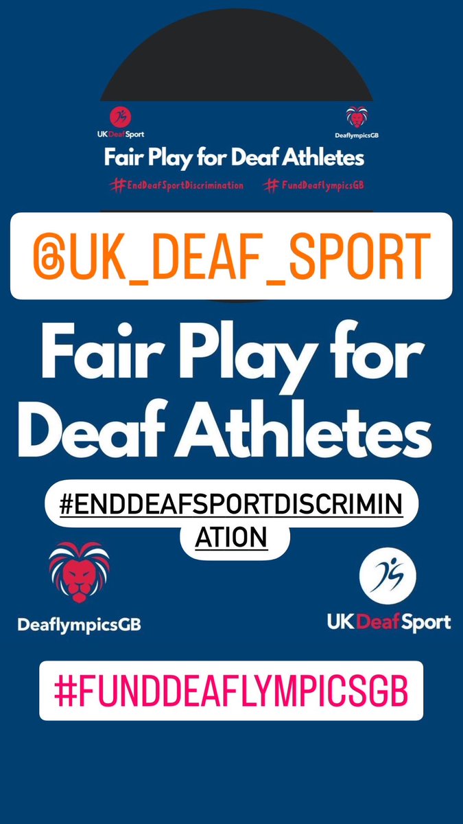 Help stop discrimination to deaf athletes all we want is fair playing field! #funddeaflympicsgb #enddeafsportdiscrimination @deafsport @LottoGoodCauses @WiganWarriorsRL @DeafAction @_deafconnect_ @timesandstar