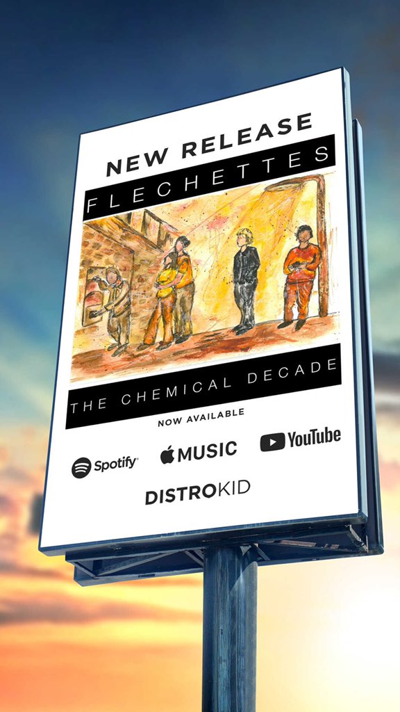 the first of the last. Our new single ‘the chemical decade’ is yours now x open.spotify.com/album/55Vd5X9E…