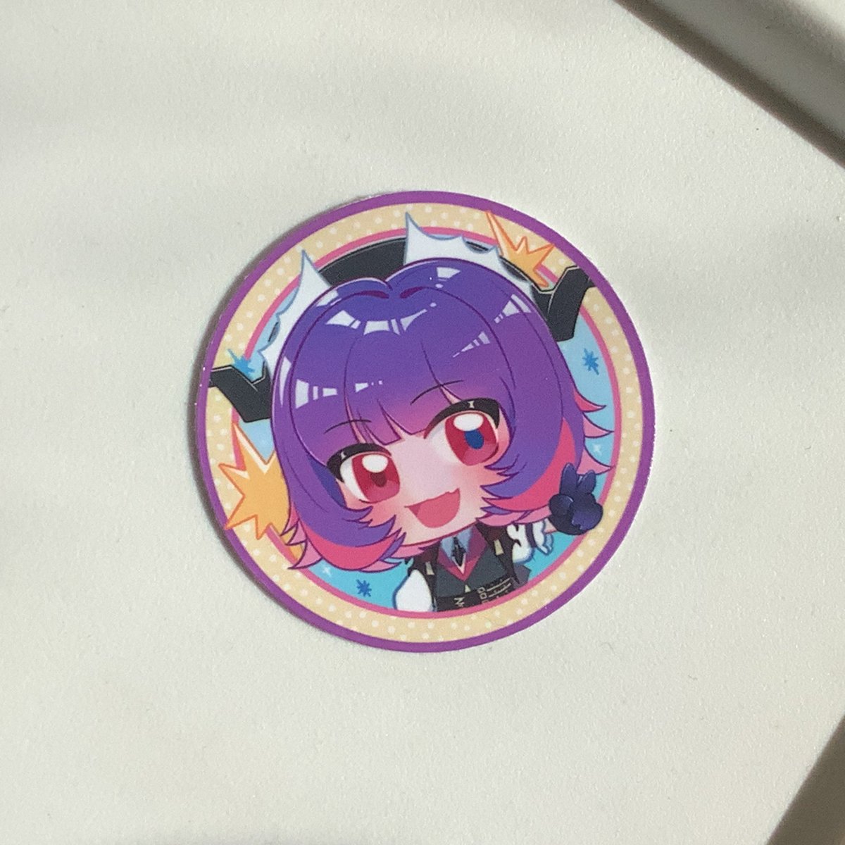 euaaizbo34's tweet image. 去漫展玩印的爱缇宝宝小贴纸无料