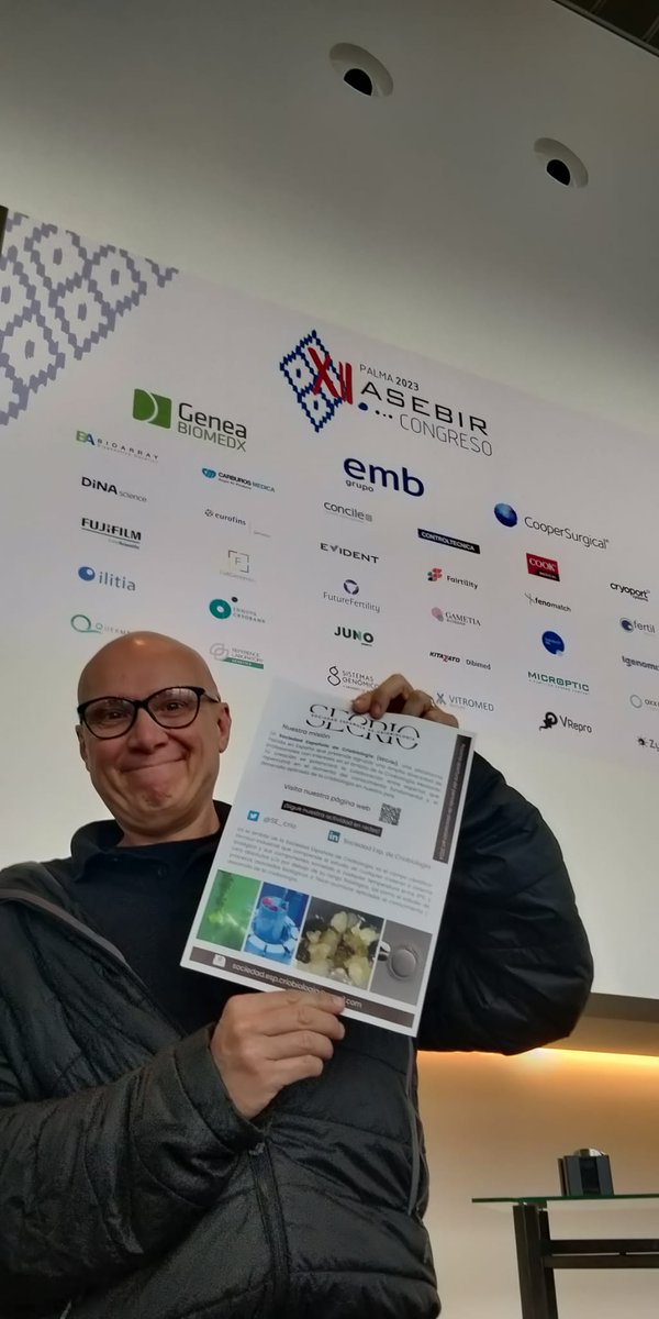 SE_Crio's tweet photo. Nuestro colega Ramon Risco ha estado en @ASEBIRreprod con informacion sobre La Sociedad Española de Criobiologia #SeCrio ! https://t.co/YHPfpCqNCC