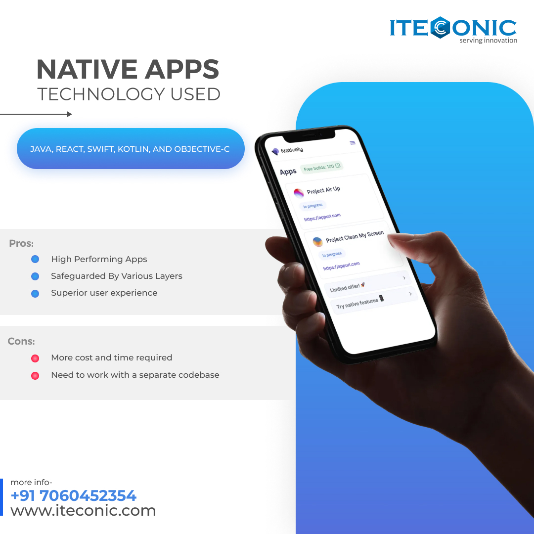 iteconic_'s tweet photo. Do you want a Native App for your next business app development project?

Give us a call at +91-7060452354 to discuss your requirements.

#appdevelopmentagency #nativeapps #mobileapp #iteconic https://t.co/eUKtK8xzBR