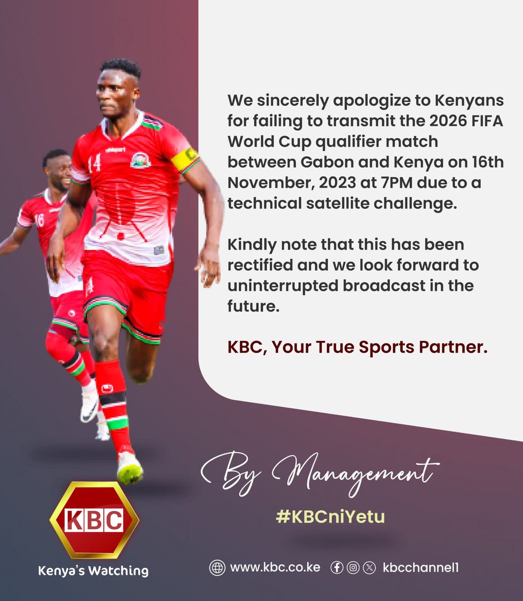 Amb Hon Ababu-Namwamba, EGH🇰🇪 (@ababunamwamba) on Twitter photo A sincere apology is a show of character. Thank you <a href="/KBCChannel1/">KBC Channel 1 News</a>. We will help enhance your capabilities, after so many years of neglect. A sincere apology is a show of character. Thank you <a href="/KBCChannel1/">KBC Channel 1 News</a>. We will help enhance your capabilities, after so many years of neglect.