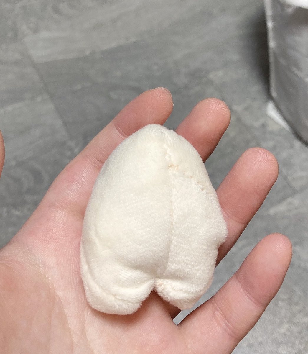 初めてぬいぐるみ作ったんだけど才能無さすぎる、これは何？歯？ケツあるし