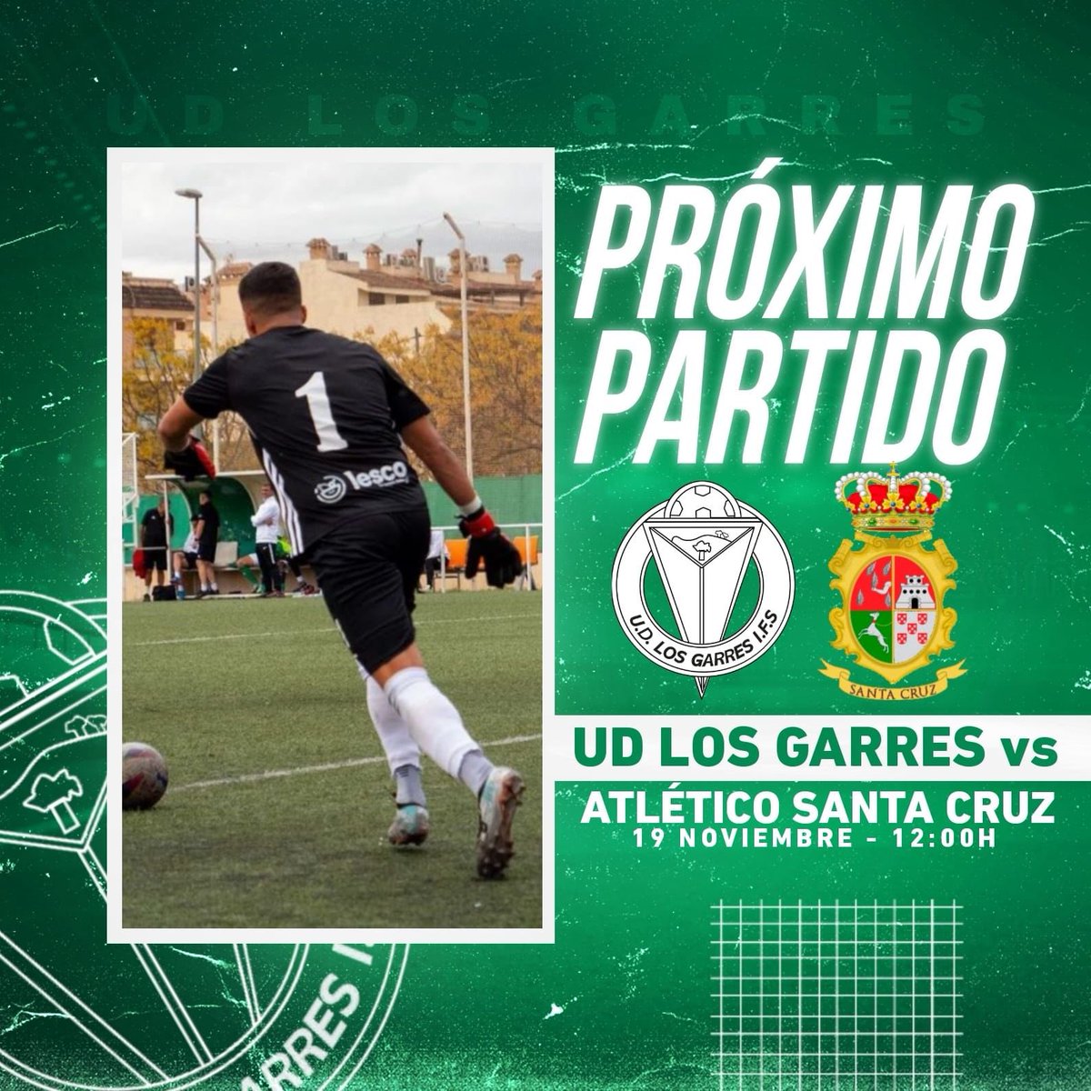 ¡ Voooolvemos a Las Tejeras ! 💚

Duelo muy disputado ante un gran equipo con mucho nombre como es el Santa Cruz 📝

Llegan tras una gran victoria y quieren seguir su buena racha, pero, ¿creéis que se lo vamos a poner fácil? 🤷🏻‍♂️

Los Garres, son Los Garres, y estamos en casa 😋✍🏼