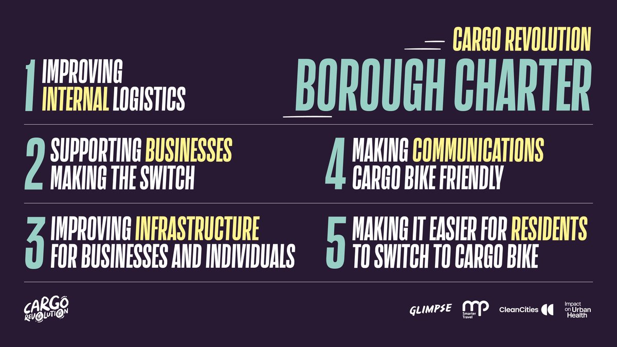 We now have NINE London boroughs signed up to our Cargo Charter! We're not asking for a lot - just a commitment to make it as easy as possible for business and individuals to make the switch 🤷