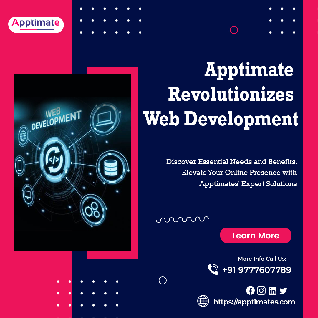Apptimates's tweet image. &quot;🚀 Apptimate: Revolutionizing Web Development! ✨ Explore the Essential Needs and Benefits that redefine the digital landscape. Elevate your online presence with the power of Apptimate.&quot;💻🌐

Reach Out Us: apptimates.com

#WebDevelopmentRevolution #ApptimateInnovation