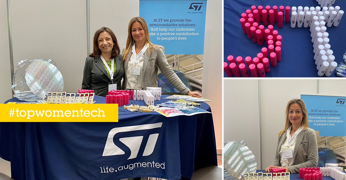ST_World's tweet photo. Are you attending #TopWomenTech in Berlin today? 📍
Our HR team is waiting for you to explore together the job opportunities available in our company!
➡️ https://t.co/8Gecju0yQE
#womenintech #STEM #technology #jobs #careers #JoinST #STMicroelectronics
@Careers_Intl https://t.co/D1hbzXiqc7