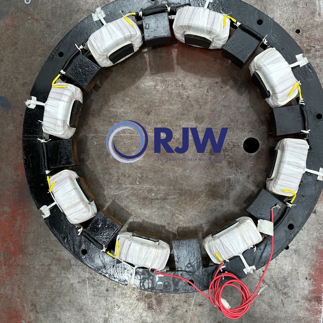 RJWEngineering's tweet image. We recently rewound the excitation from a hydro generator at our Liverpool facility. The excitation is a critical component of the generator, and it needs to be in good condition to ensure its reliability and longevity. #RJWEngineering #Rewinding #Excitation #HydroGenerator