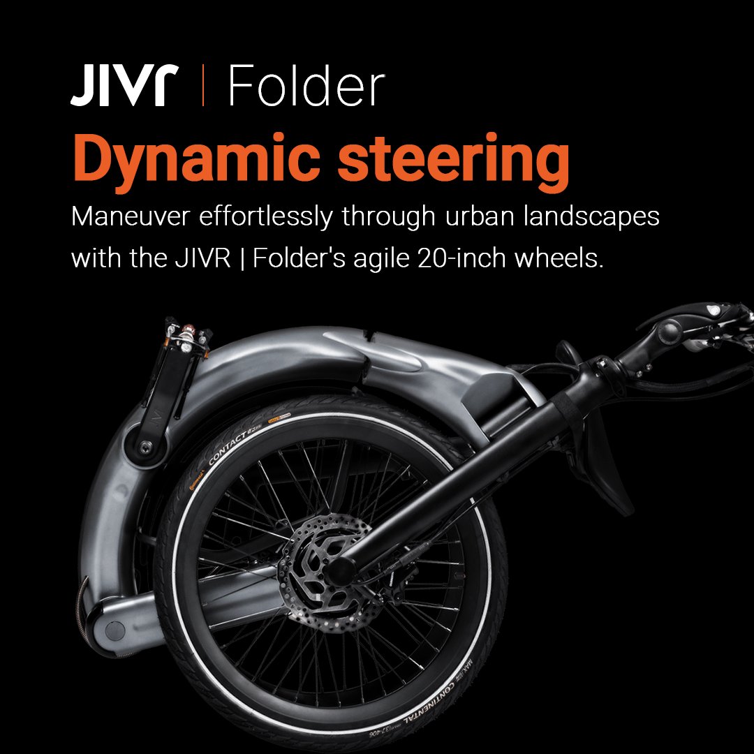 Glide through the city with ease on JIVR Folder!
🚴‍♀️ Our agile 20-inch wheels offer dynamic steering, making urban maneuvering effortless.
Explore more: jivr.co
#JIVRFolder #DynamicSteering #UrbanAdventure #EngineeringBeautiful