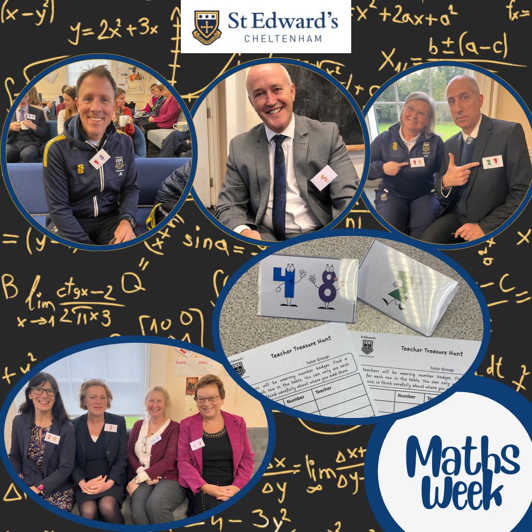 StEdwardsChelt's tweet photo. Maths Week 2023: If you've been in school this week, you may wonder why many staff wore numerical badges. Students could complete a mathematical 'teacher treasure hunt'- solving clues and matching staff to the correct number.
#SECmaths #SECchallenge #MathsWeekEngland @mathsweek https://t.co/eJKyflXJS8