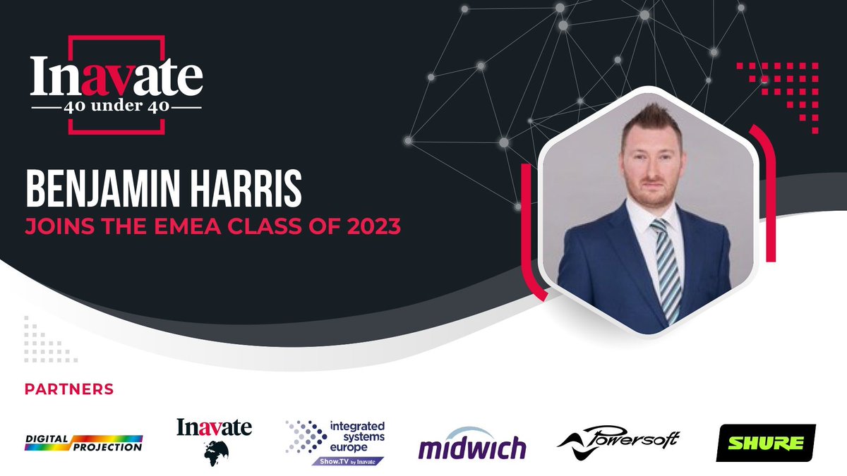 Congratulations to our amazing colleagues Sanjit (Shah) Hurst and Ben Harris  for achieving highly sought-after places amongst the 2023 Inavate 40 Under 40! Here's to your continued growth and impact in the industry! 

#avtweeps #DiversifiedEMEA #40under40Inavate
