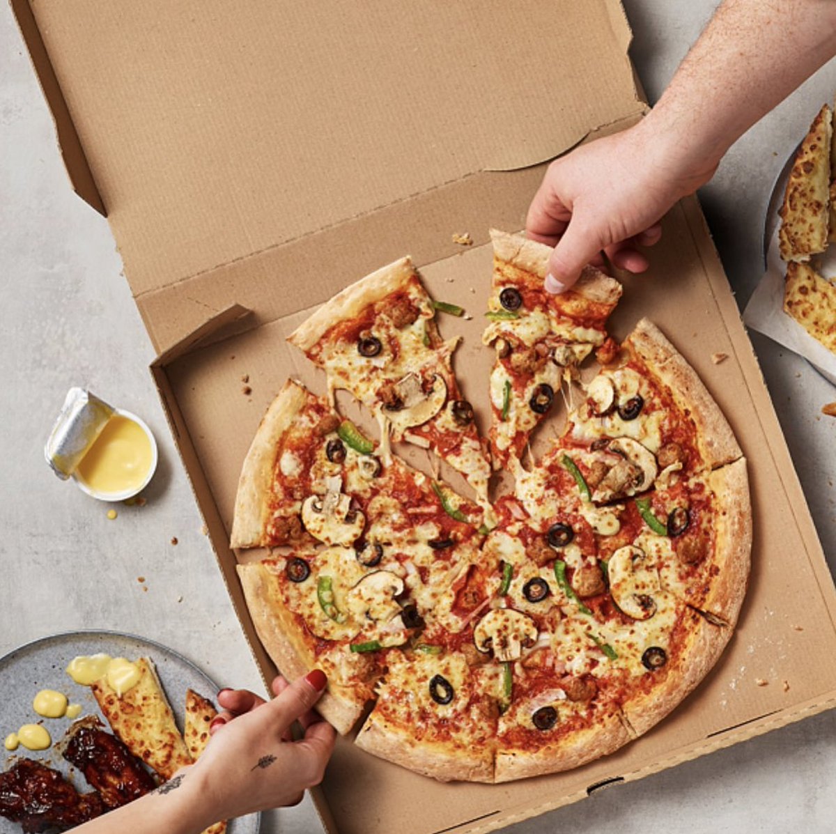 BishopsWalkSA's tweet photo. Friday night calls for a pizza dinner, right? 🍕

Gather the family and enjoy your favourite pizzas &amp; sides for £25.99 with @papajohnsuk' Feed the Fam offer! https://t.co/8E2Vq2cF6y