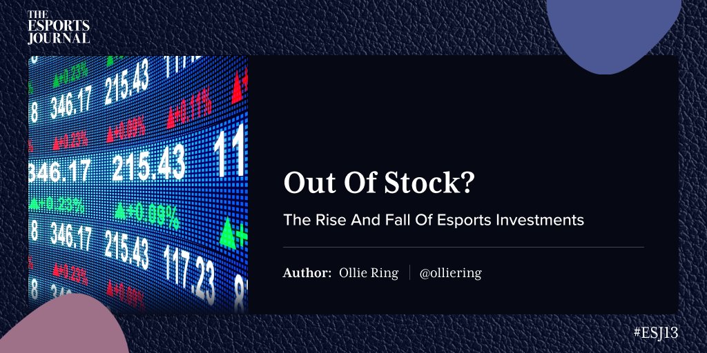 It’s no secret that there has been a definite rise and fall of esports investments in recent years 📉

@OllieRing breaks it all down in his latest #ESJ13 piece from why companies go public to the current statistics. 

Read more here: 
ow.ly/zg8h50Q6pc4