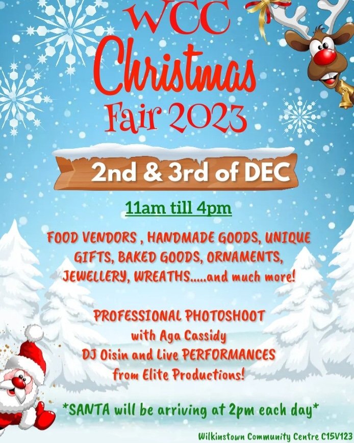 🎅🎅 Christmas 2023 🎅🎅
The festive fun will start on 
December 2nd and we will continue till December 3rd 11am till 4pm both days!

From hot food vendors to professional photoshoots and live performances 🤩

*SANTA 🎅 is going to visit us, on BOTH days 😍