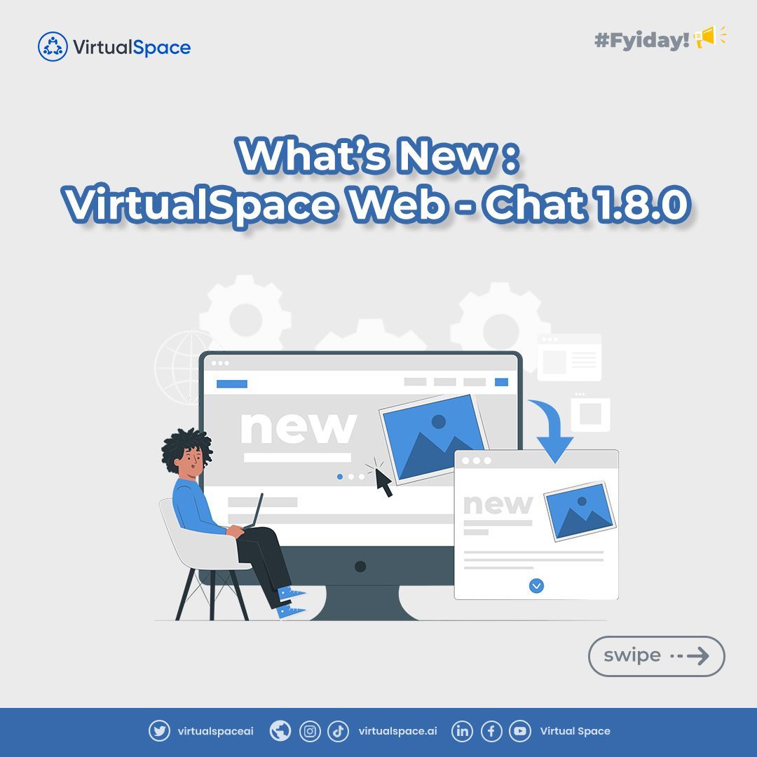 virtualspaceai's tweet photo. Check out the cool updates in VirtualSpace Web - Chat 1.8.0! 🌟 Now, you'll get handy notifications right in the chatroom, so you won't miss a thing. 

Upgrade today and enjoy the new vibes! 🚀💬 #VirtualSpace #VirtualSpaceUpdates https://t.co/rNWZ9fmwNE