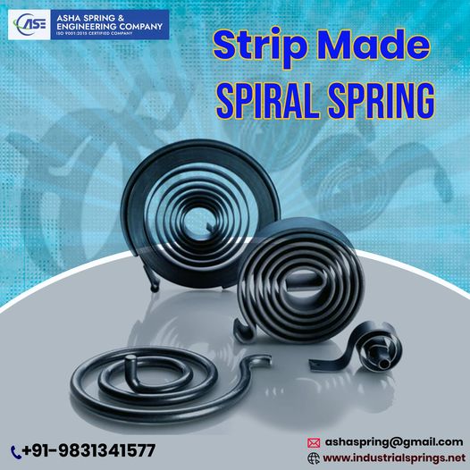 Strip Made Spiral Springs are manufactured using a variety of different processes, depending on the specific requirements of the application. 
Feel Free to Contact us : 9831341577
Website: industrialsprings.net
bit.ly/3FeWGeA 
#ashaspring #StripMadeSpiralSpring