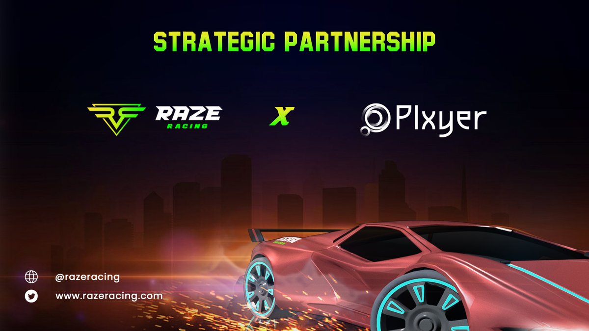 🚀RazeRacing 🤝 PLXYER🎊

Rev up for a thrilling journey as we announce our strategic partnership with <a href="/plxyerglobal/">Plxyer</a> 

PLXYER is the ultimate gaming distribution platform on the web3🎮