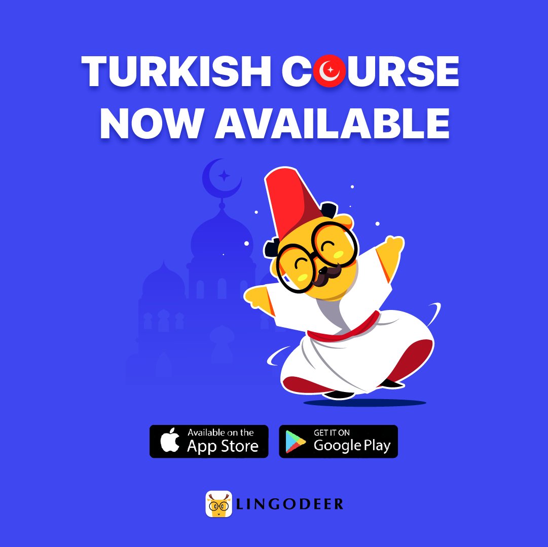 Big news on Friday! 🇹🇷
Our Turkish course is now available on both iOS and Android! 🤩 Share your thoughts in the comments ✍️ (and let us know why you’re interested in Turkish!)
#Turkish #Turkey #Türkiye #learnturkish #learnturkishonline #langtwt