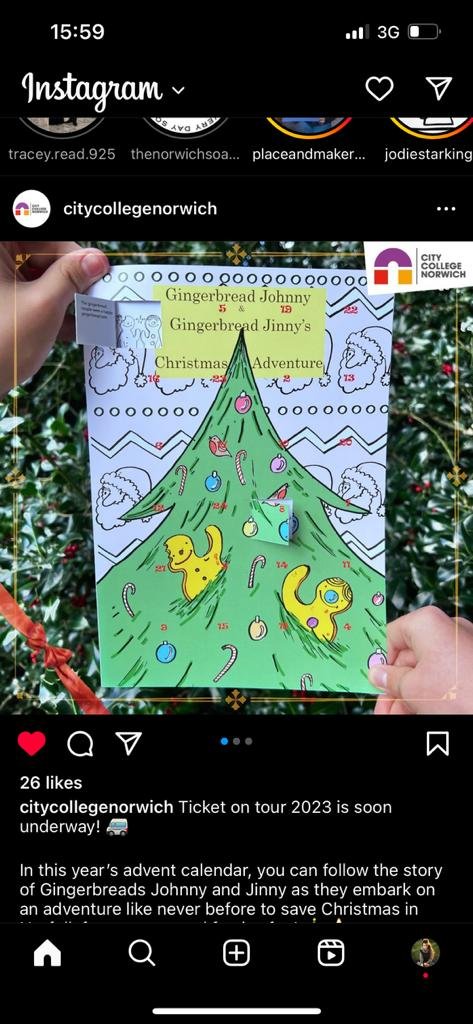 We're in #Wymondham today! Come and say 'hi' and pick yourself up an amazing advent calendar made by our #SEND #inclusivelearning students.