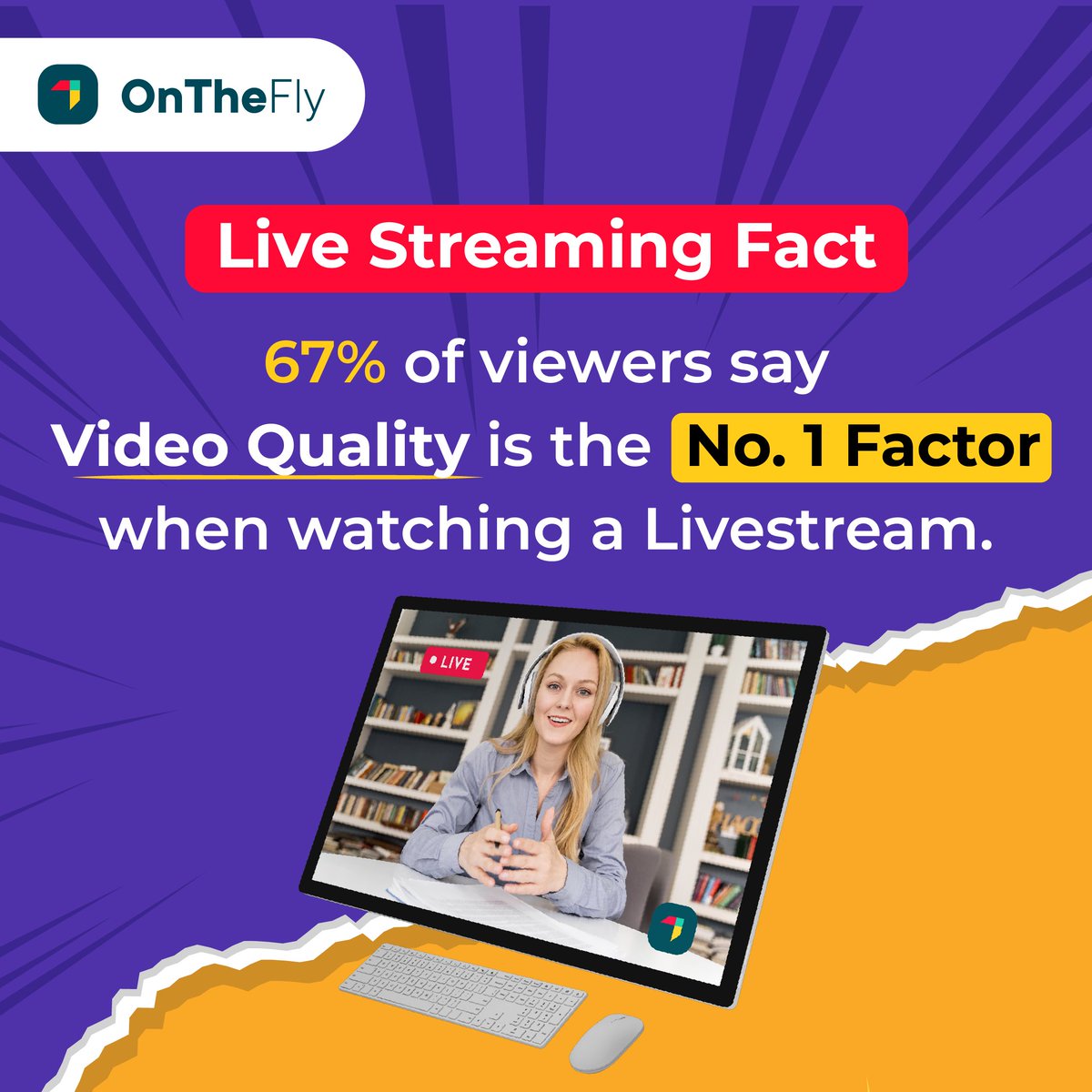 Ontheflystream's tweet photo. Well, when it comes to live streams, top-notch video quality is the ultimate home run.π₯οΈ
Start Streaming with OnTheFly: https://t.co/4HVXMwoSzP
#OnTheFly #livestreaming #multistreaming #livestreamingtips #videomakingtips #streamingsoftware #livestreamingfact https://t.co/4L7YcHR1Nn