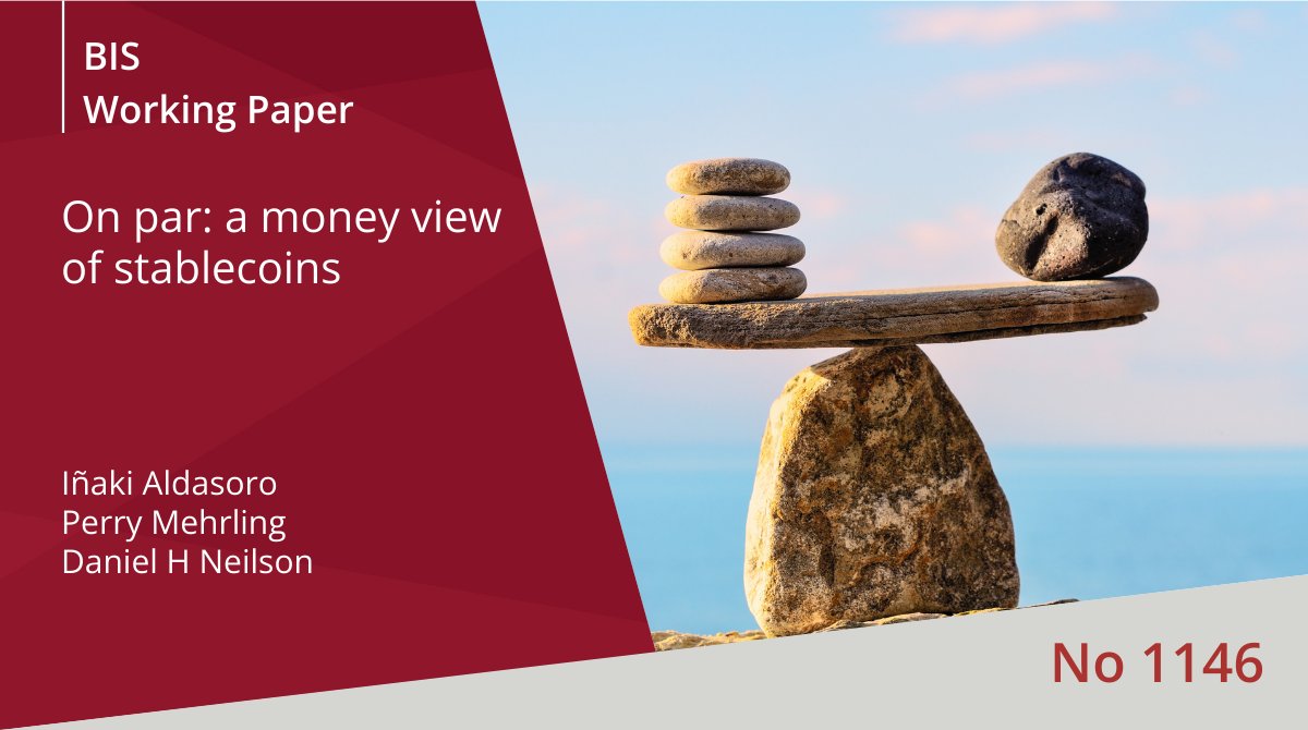 BIS_org's tweet image. Comparing #Stablecoins with #Eurodollars reveals how primitive the liquidity mechanisms supporting stablecoins’ promise of par settlement are. #Liquidity, not solvency, is the issue with par settlement bis.org/publ/work1146.…