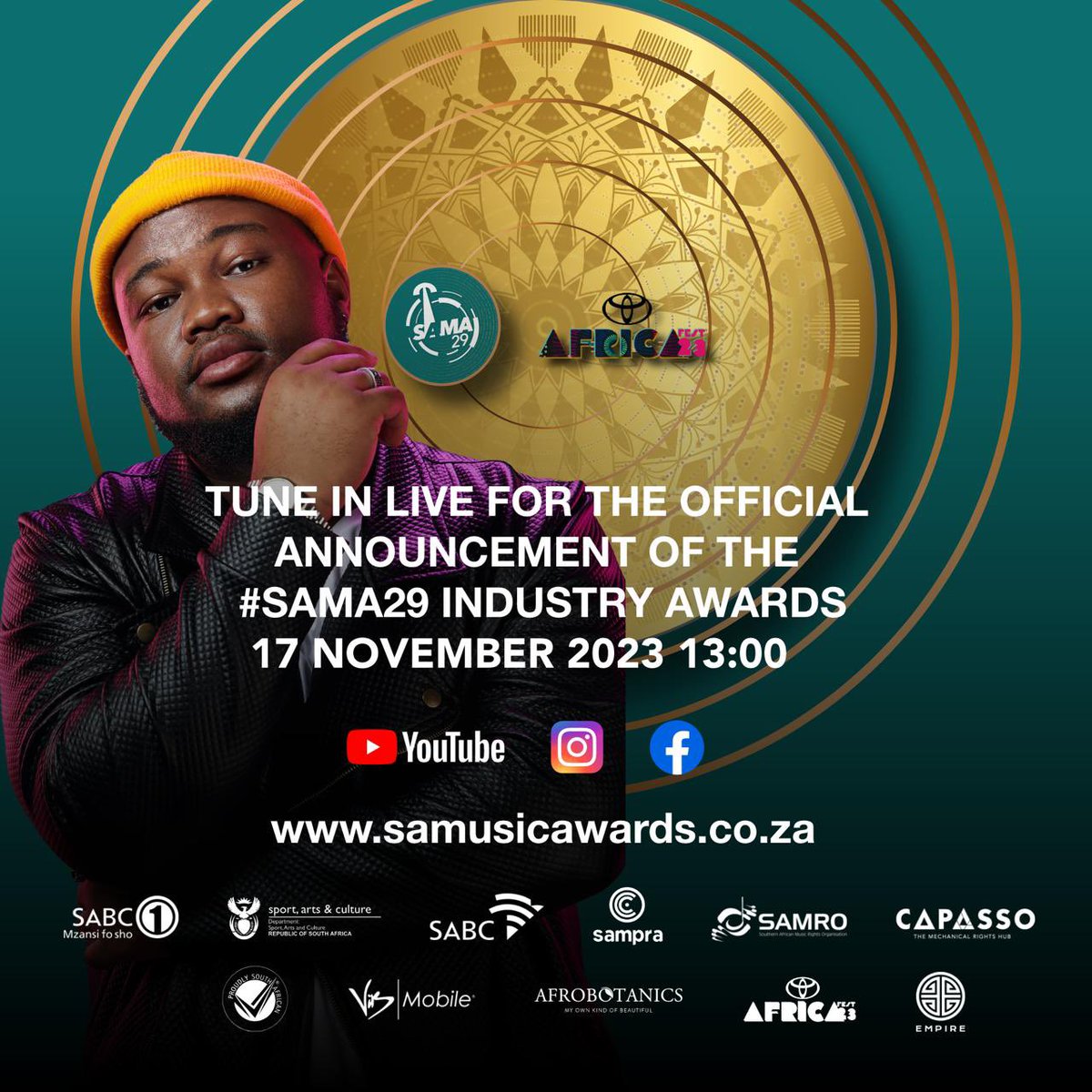 rennemangena's tweet image. Join me as I will be streaming the #SAMA29 industry awards winners on YouTube. Today at 13:00😉 

🔗 : youtube.com/live/gSB2_Uvid… 
#AfricaFest