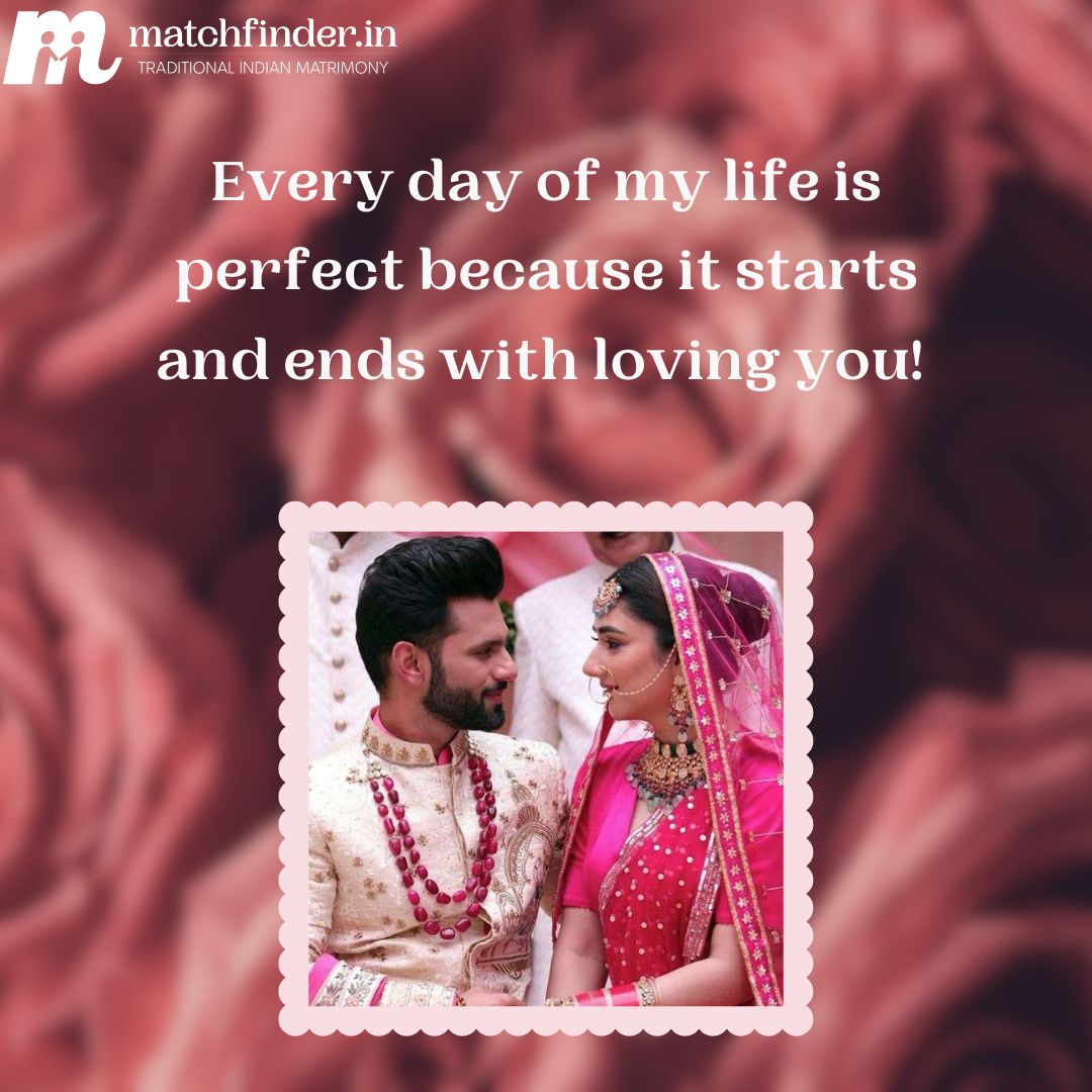 matchfinderin's tweet photo. "Every day of my life is perfect because it starts and ends with loving you!", find your loving partner at https://t.co/NyARAGDQ2Y
.
.
.
#matchfinder #matrimony #onlineservices #indianwedding #marriagequotes https://t.co/a51VCyYhll