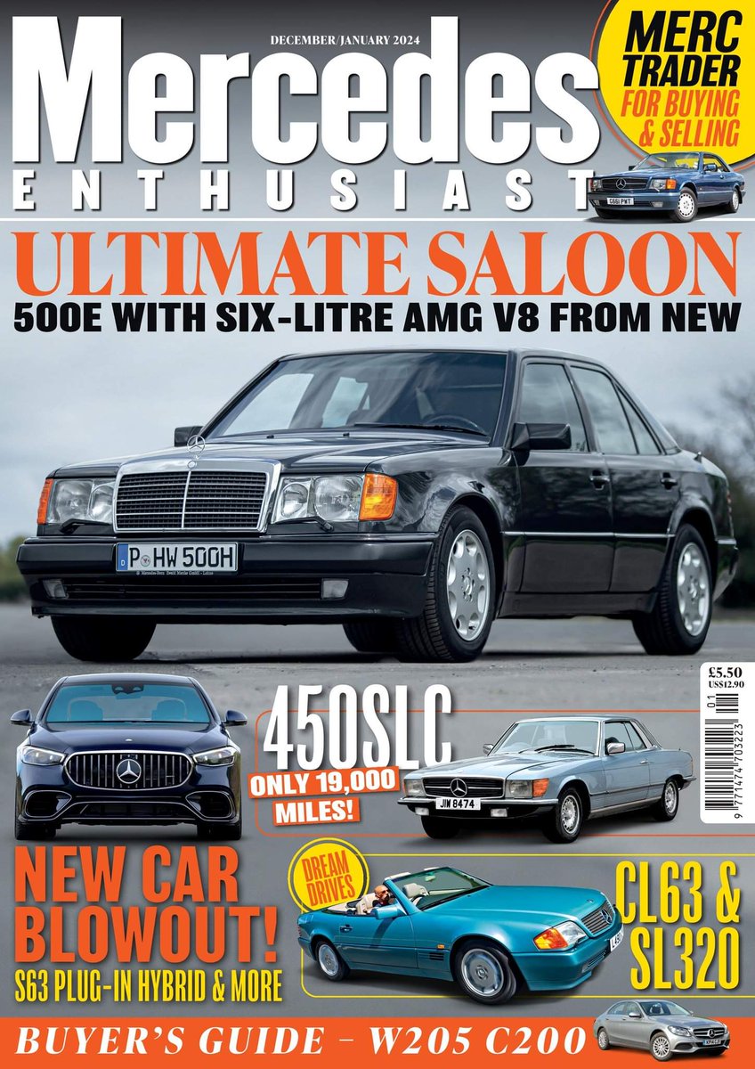 MercEnthusiast's tweet image. The December/January 2024 issue is available now! 
See the full contents below...
mercedesenthusiast.co.uk/back-issues-20…

#MercedesEnthusiast #Mercedes #AMG #classiccar #modernclassic #W124 #EClass #SClass #CClass #Mercedeslife