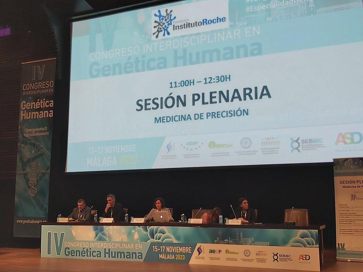 👉 no nos podemos perder esta interesante sesión plenaria en el #CongresoGenética23 sobre #MedicinadePrecision!